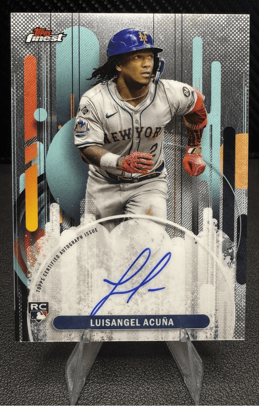 2025 Topps Finest Autographs FA - LA Luisangel Acuna AU RC On Card Auto - 787 Hobby House