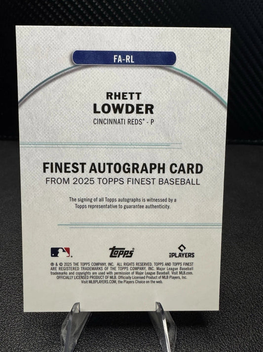 2025 Topps Finest Autographs FA - RL Rhett Lowder AU RC Gold Refractor 38/50 - 787 Hobby House
