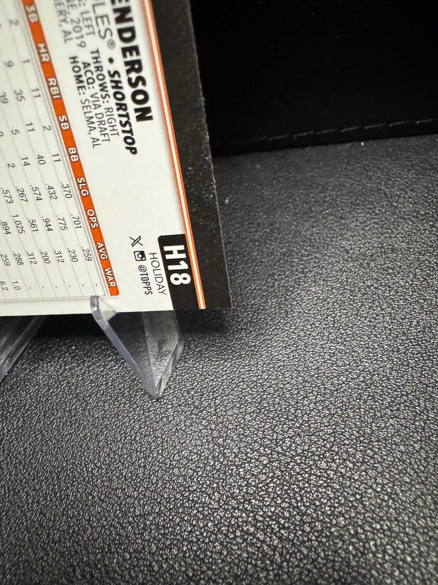 2025 Topps Holiday H18 Gunnar Henderson Baltimore Orioles - 787 Hobby House