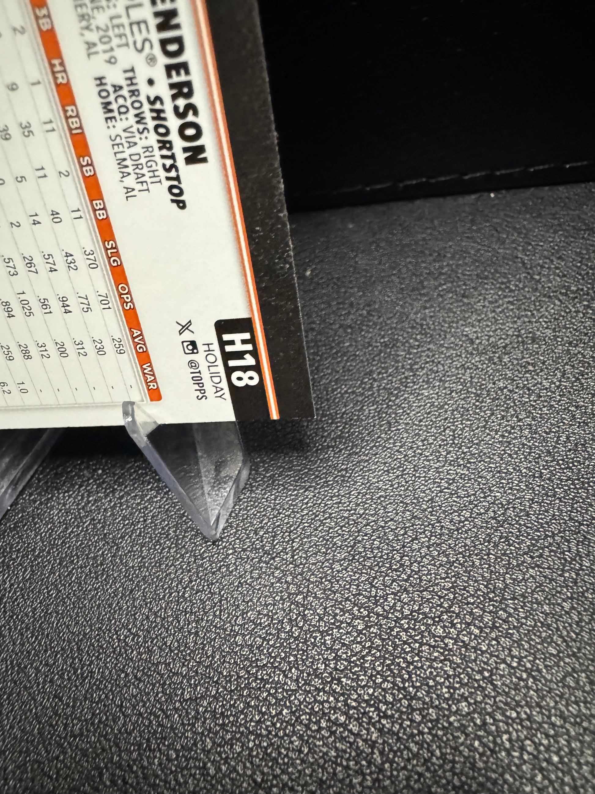 2025 Topps Holiday H18 Gunnar Henderson Baltimore Orioles - 787 Hobby House