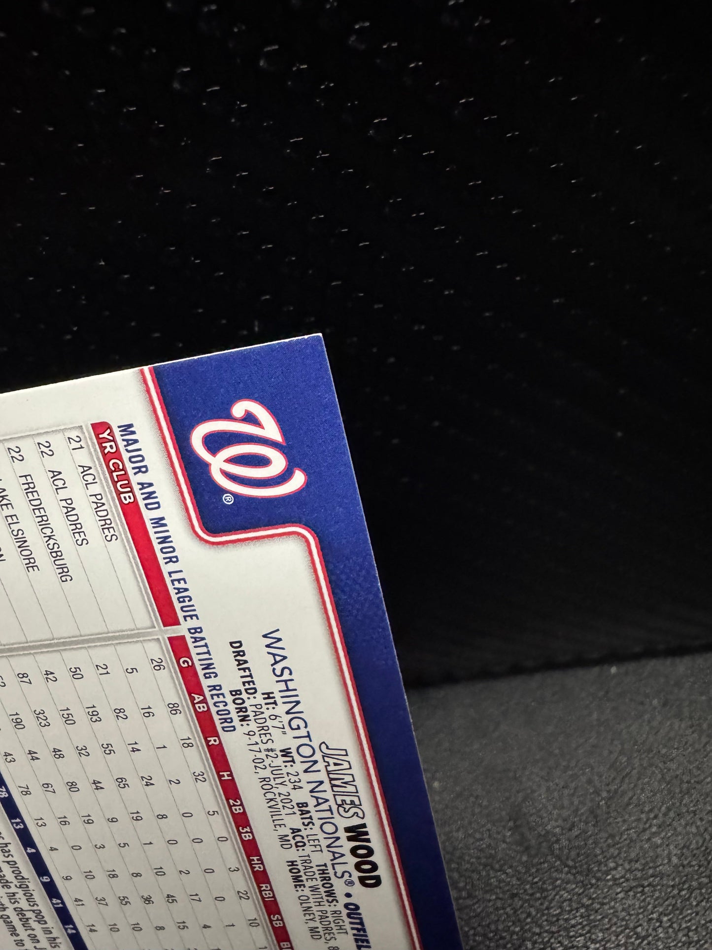 2025 Topps Holiday H94 James Wood RC Washington Nationals - 787 Hobby House