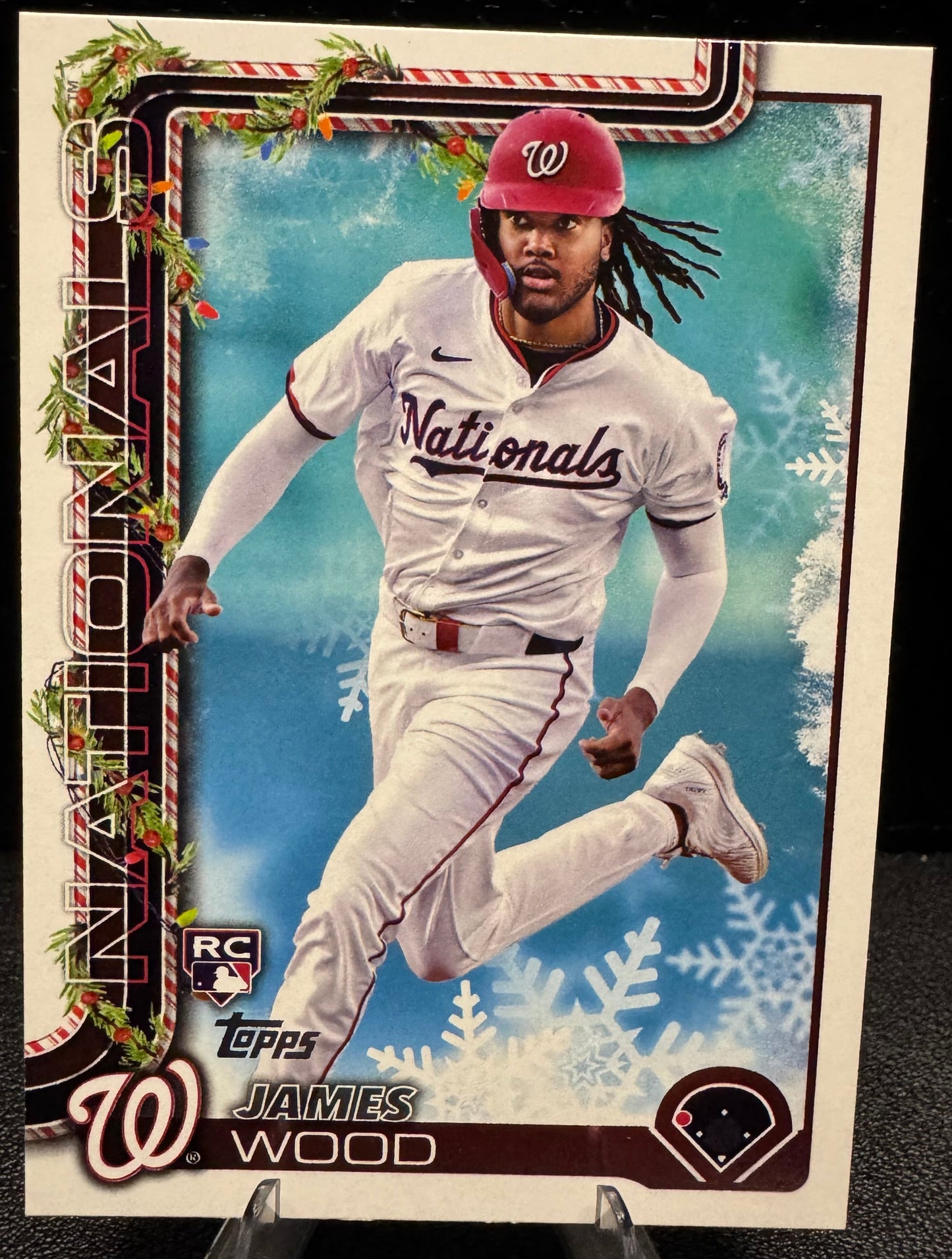 2025 Topps Holiday H94 James Wood RC Washington Nationals - 787 Hobby House
