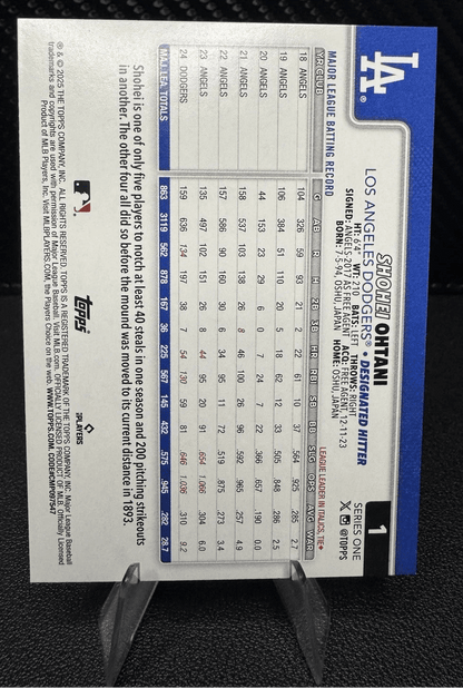 2025 Topps Series 1 1 Shohei Ohtani Los Angeles Dodgers - 787 Hobby House