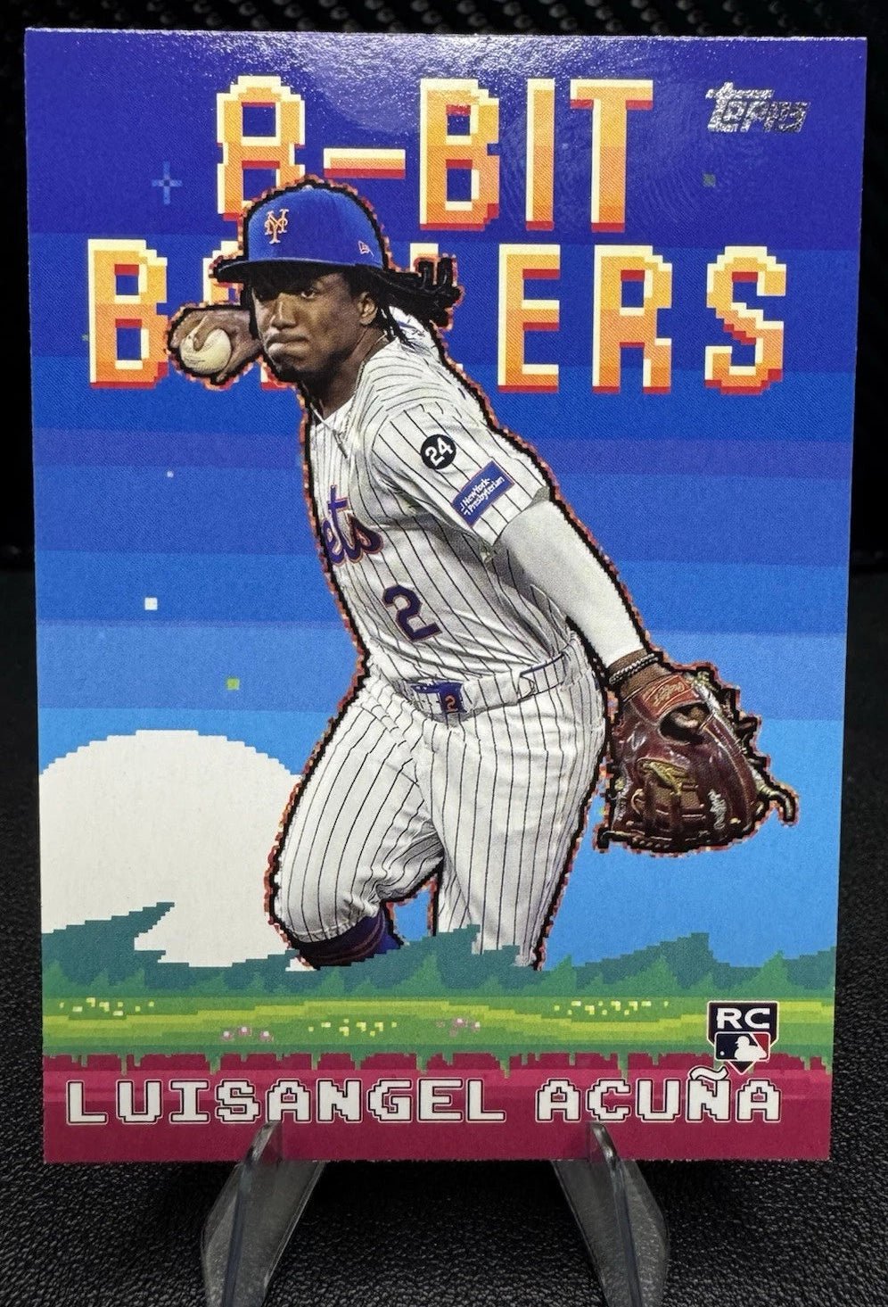 2025 Topps Series 1 8 - Bit Ballers 8B23 Luisangel Acuña New York Mets - 787 Hobby House