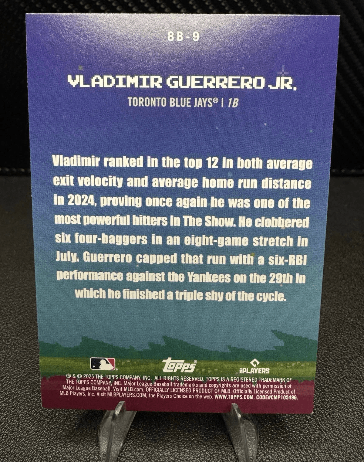 2025 Topps Series 1 8 - Bit Ballers 8B9 Vladimir Guerrero Jr. Toronto Blue Jays - 787 Hobby House
