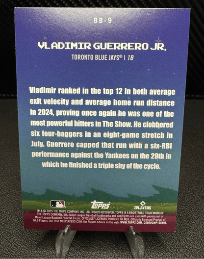 2025 Topps Series 1 8 - Bit Ballers 8B9 Vladimir Guerrero Jr. Toronto Blue Jays - 787 Hobby House