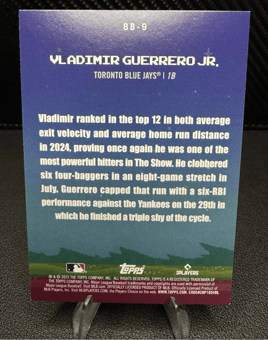 2025 Topps Series 1 8 - Bit Ballers 8B9 Vladimir Guerrero Jr. Toronto Blue Jays - 787 Hobby House