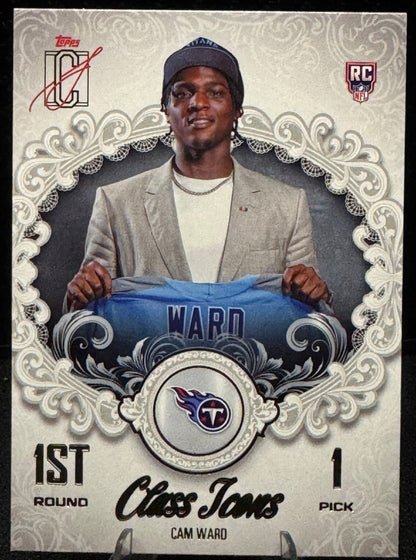 2025 Topps Signature Class Class Icons #CI-25 Cam Ward RC Tennessee Titans - 787 Hobby House