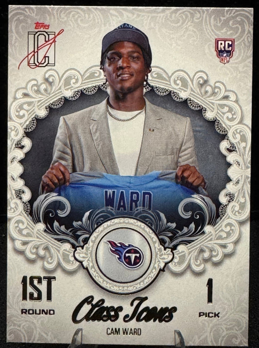 2025 Topps Signature Class Class Icons #CI-25 Cam Ward RC Tennessee Titans - 787 Hobby House