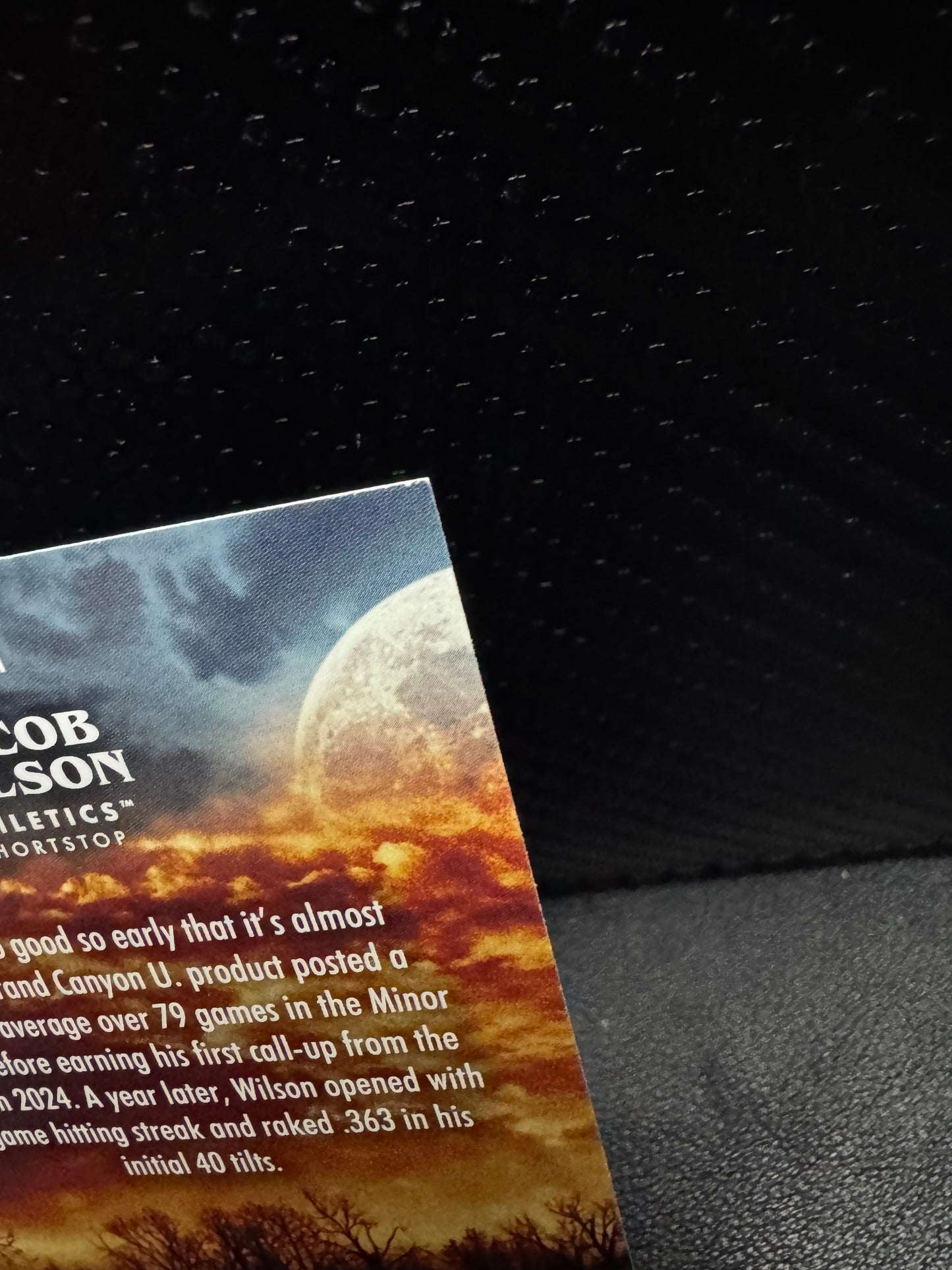 2025 Topps Update - Night Terrors NT - 11 Jacob Wilson RC Athletics - 787 Hobby House