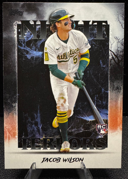 2025 Topps Update - Night Terrors NT - 11 Jacob Wilson RC Athletics - 787 Hobby House