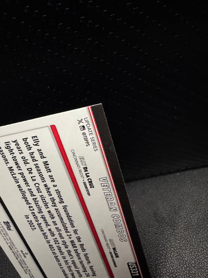 2025 Topps Update US331 Red - Hot Risers (Elly De La Cruz / Matt McLain) VC - 787 Hobby House