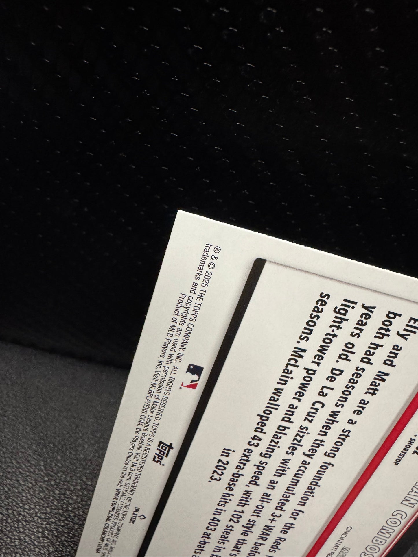 2025 Topps Update US331 Red - Hot Risers (Elly De La Cruz / Matt McLain) VC - 787 Hobby House