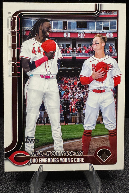 2025 Topps Update US331 Red - Hot Risers (Elly De La Cruz / Matt McLain) VC - 787 Hobby House