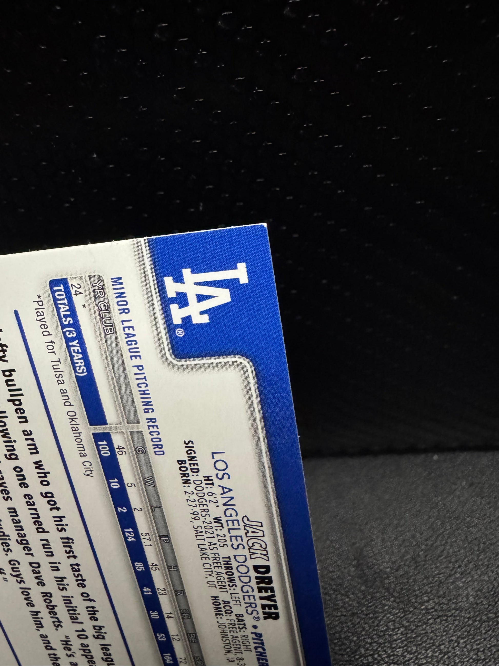 2025 Topps Update US77 Jack Dreyer Holiday RC Los Angeles Dodgers - 787 Hobby House