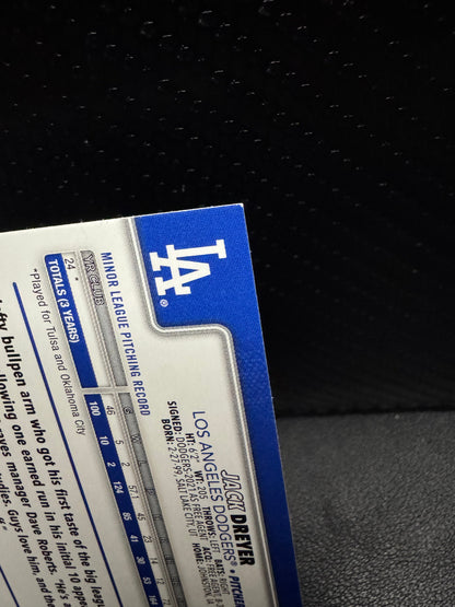 2025 Topps Update US77 Jack Dreyer Holiday RC Los Angeles Dodgers - 787 Hobby House