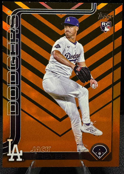 2025 Topps Update US77 Jack Dreyer Holiday RC Los Angeles Dodgers - 787 Hobby House