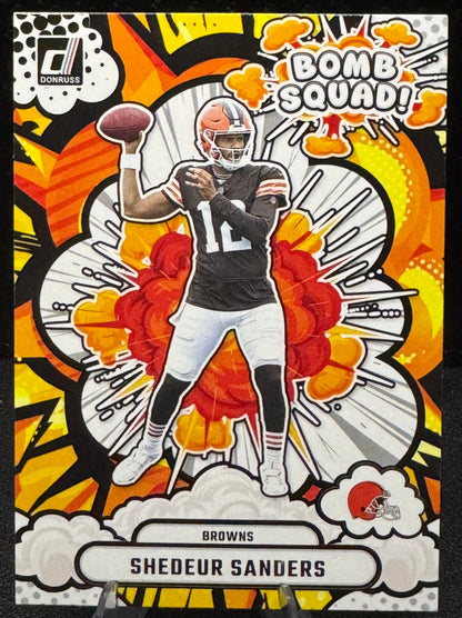 2025 Donruss Bomb Squad #1 Shedeur Sanders Cleveland Browns
