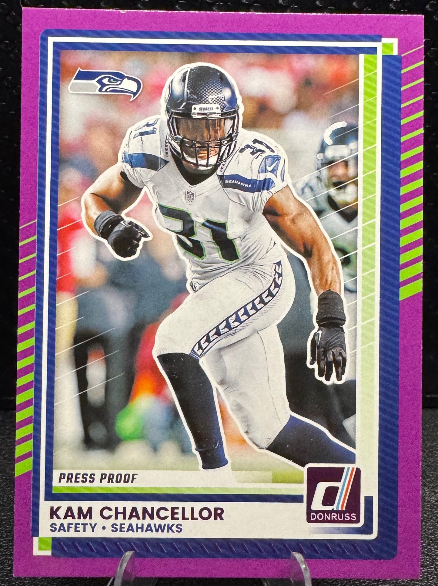 2025 Donruss Press Proof Purple #54 Kam Chancellor Seattle Seahawks