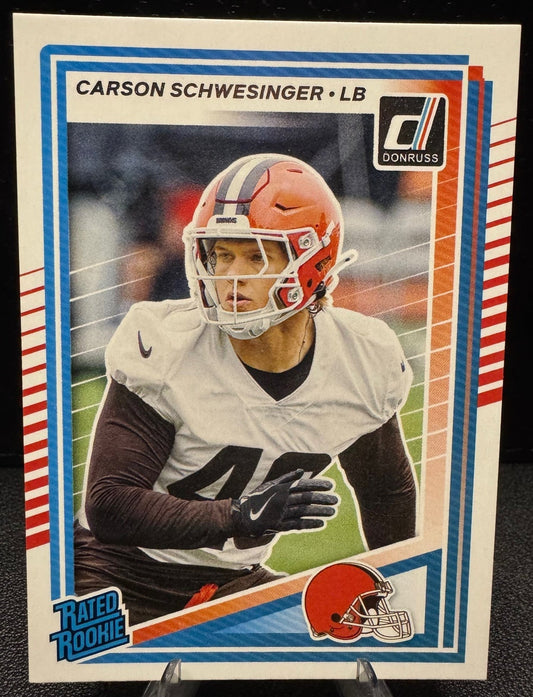 2025 Donruss 392 Carson Schwesinger RR RC Cleveland Browns - 787 Hobby House