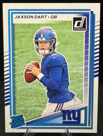 2025 Donruss Rated Rookie #400 Jaxson Dart RC New York Giants