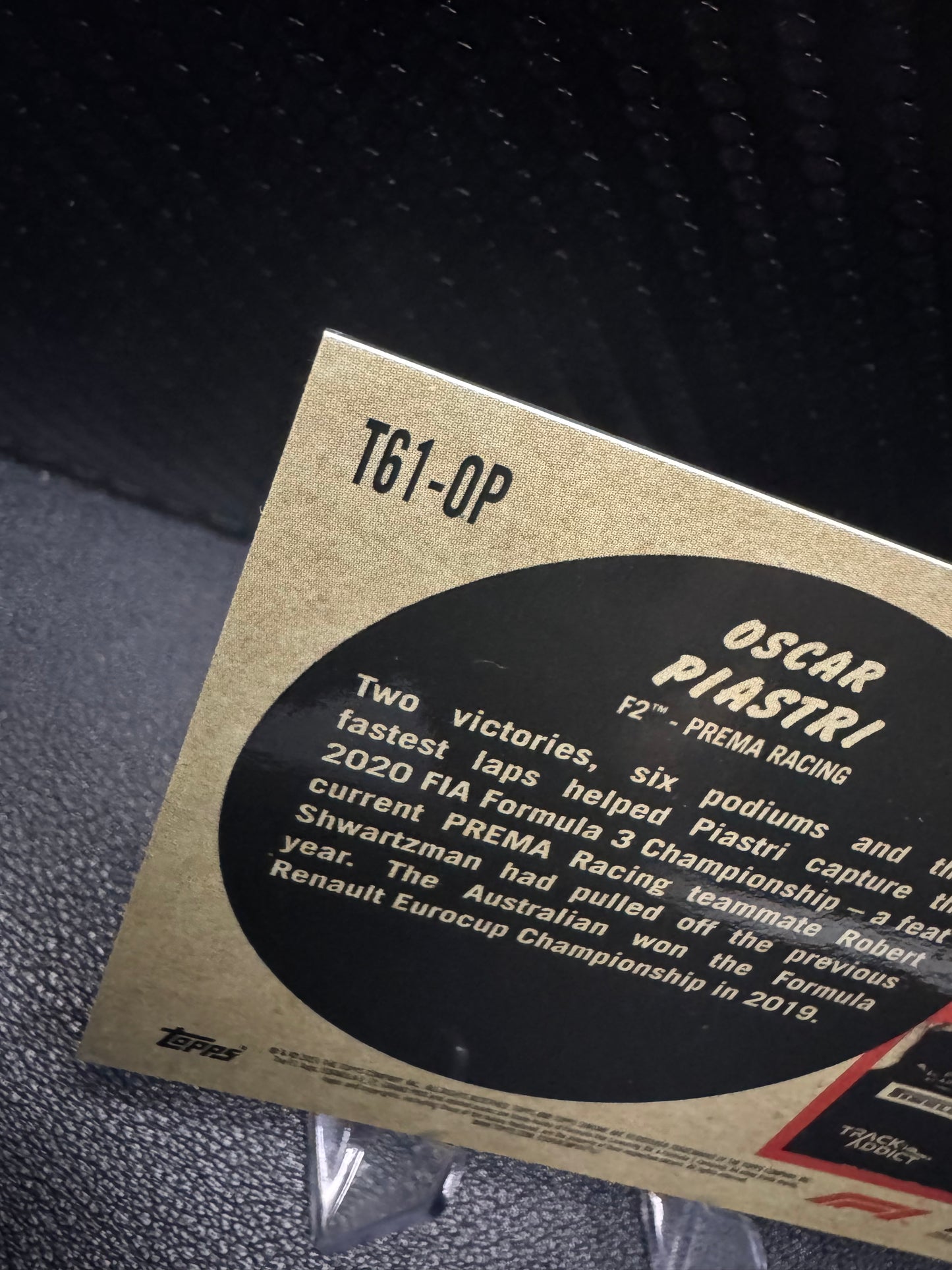 2021 Topps Chrome Formula 1 '61 Topps Sports Cars #T61OP Oscar Piastri RC