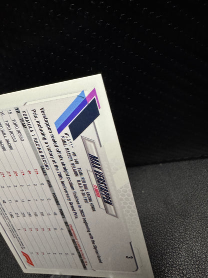 2021 Topps Chrome Formula 1 #3 Max Verstappen Red Bull Racing Honda