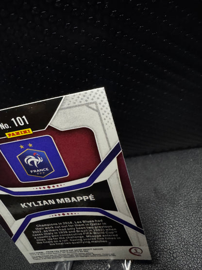2022 Panini Prizm World Cup Qatar #101 Kylian Mbappe France