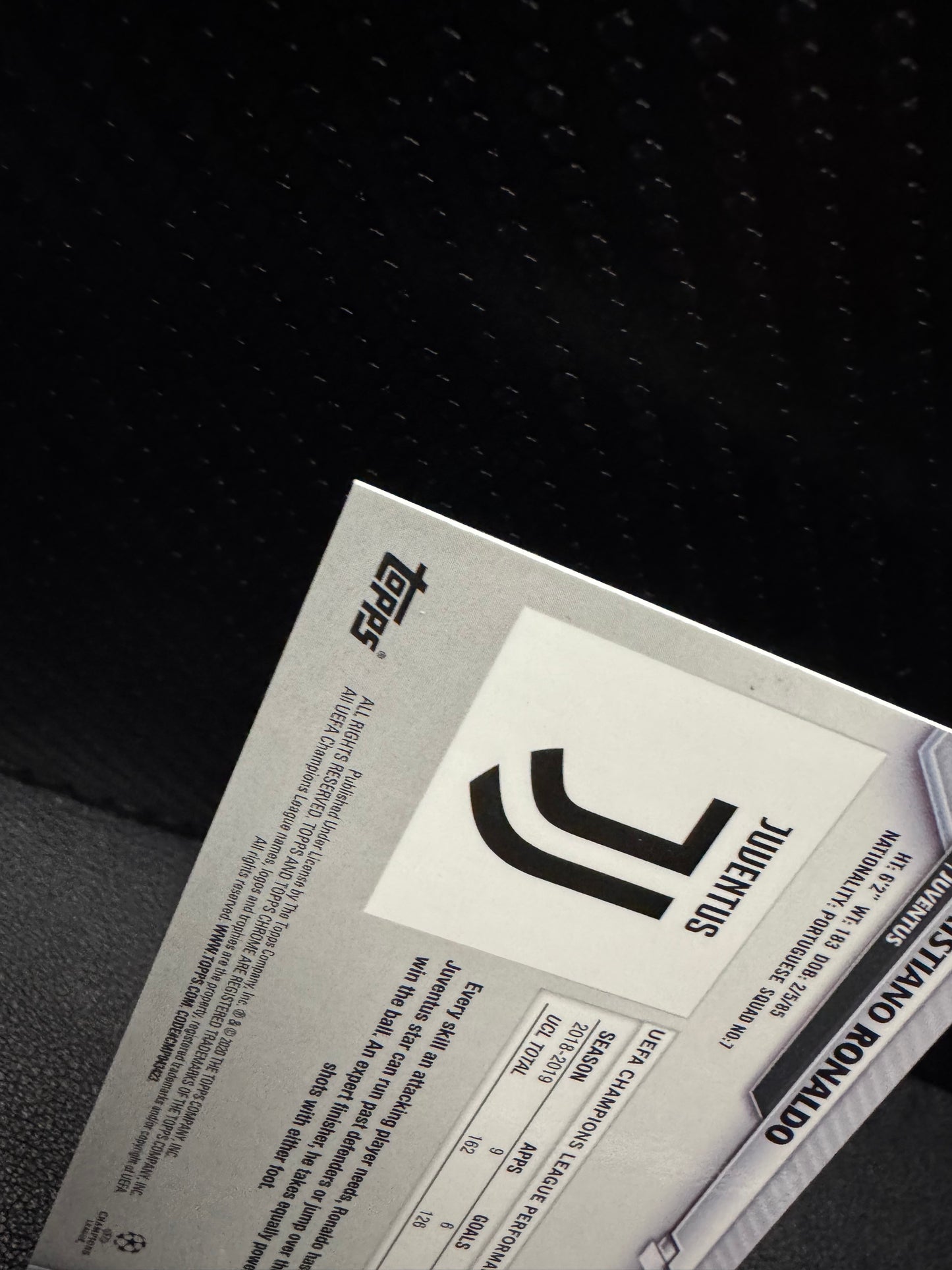 2019-20 Topps Chrome Sapphire UEFA Champions League Image Variations #100 Cristiano Ronaldo