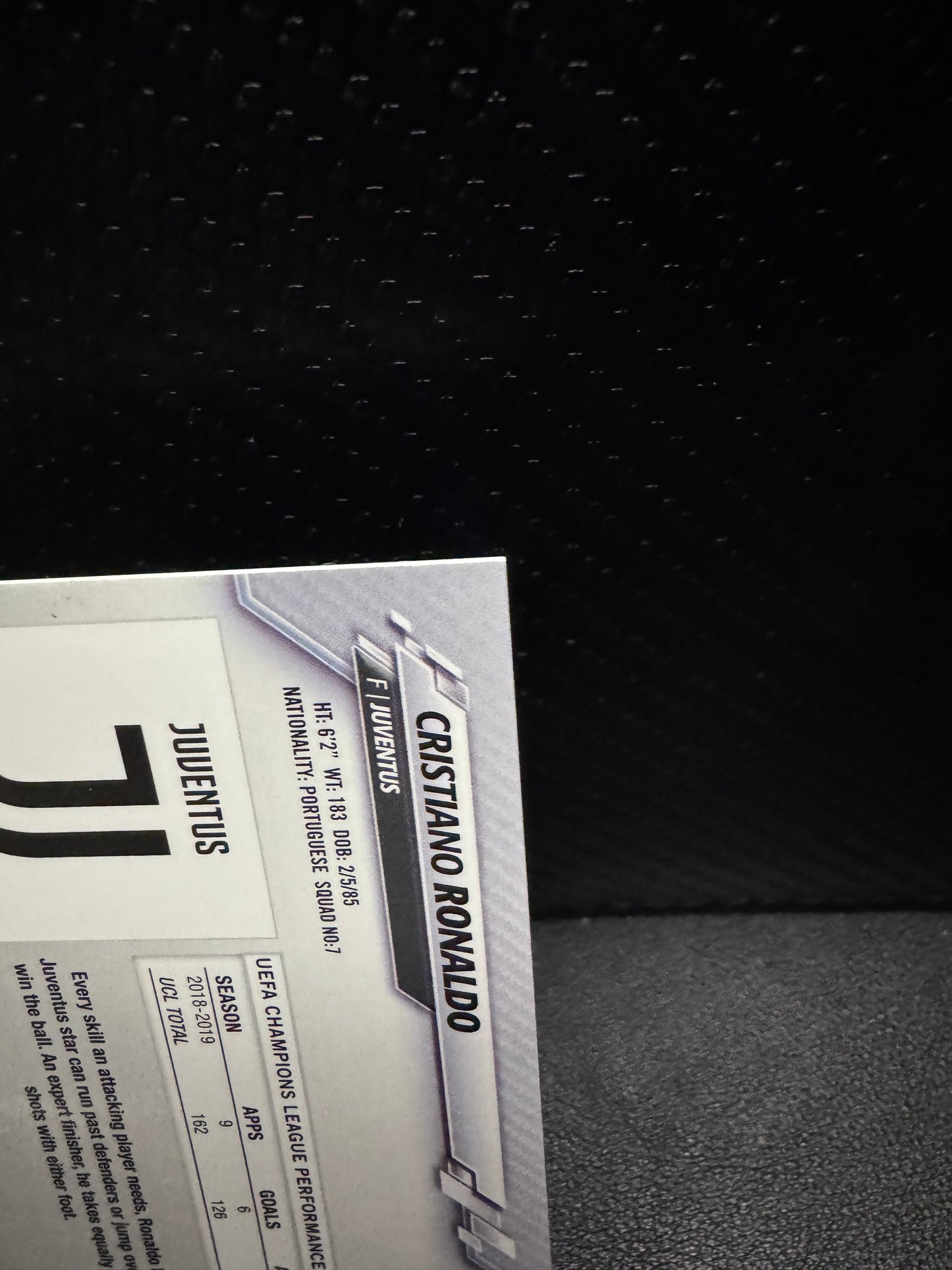 2019-20 Topps Chrome Sapphire UEFA Champions League Image Variations #100 Cristiano Ronaldo