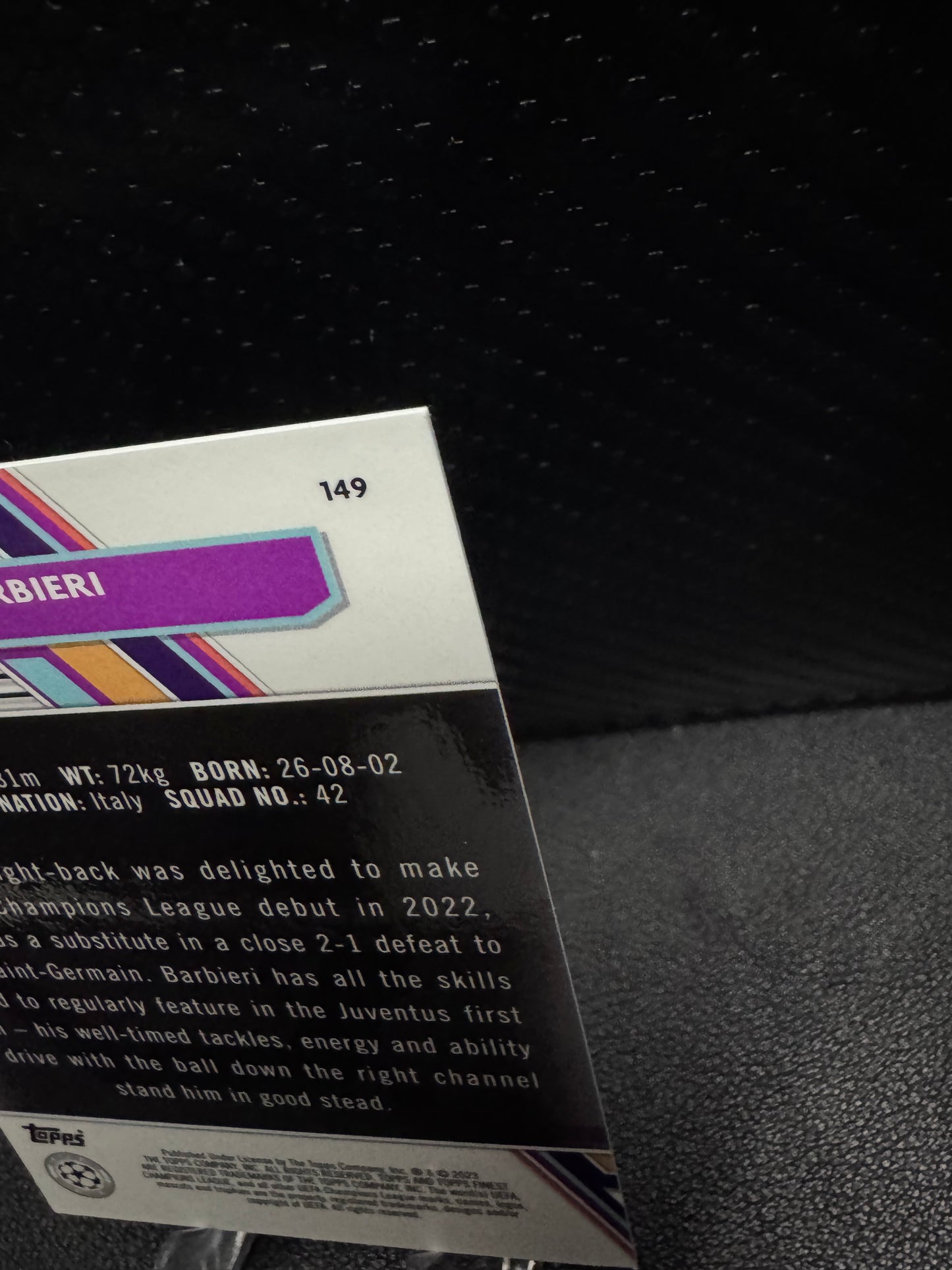 2022-23 Finest UEFA Club Competitions Green Refractors #149 Tommaso Barbieri RC