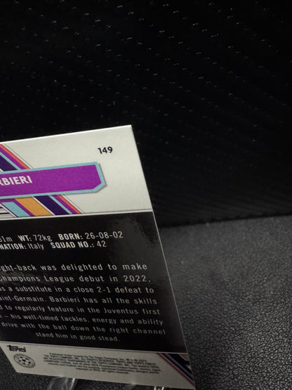 2022-23 Finest UEFA Club Competitions Green Refractors #149 Tommaso Barbieri RC