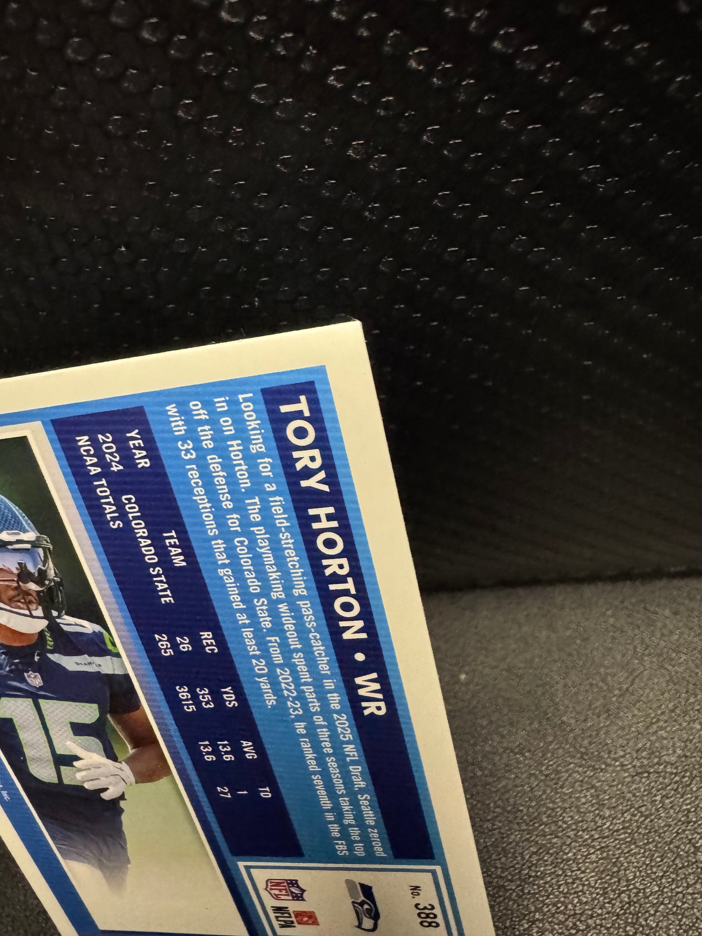 2025 Donruss Rated Rookie #388 Tory Horton RC Seattle Seahawks