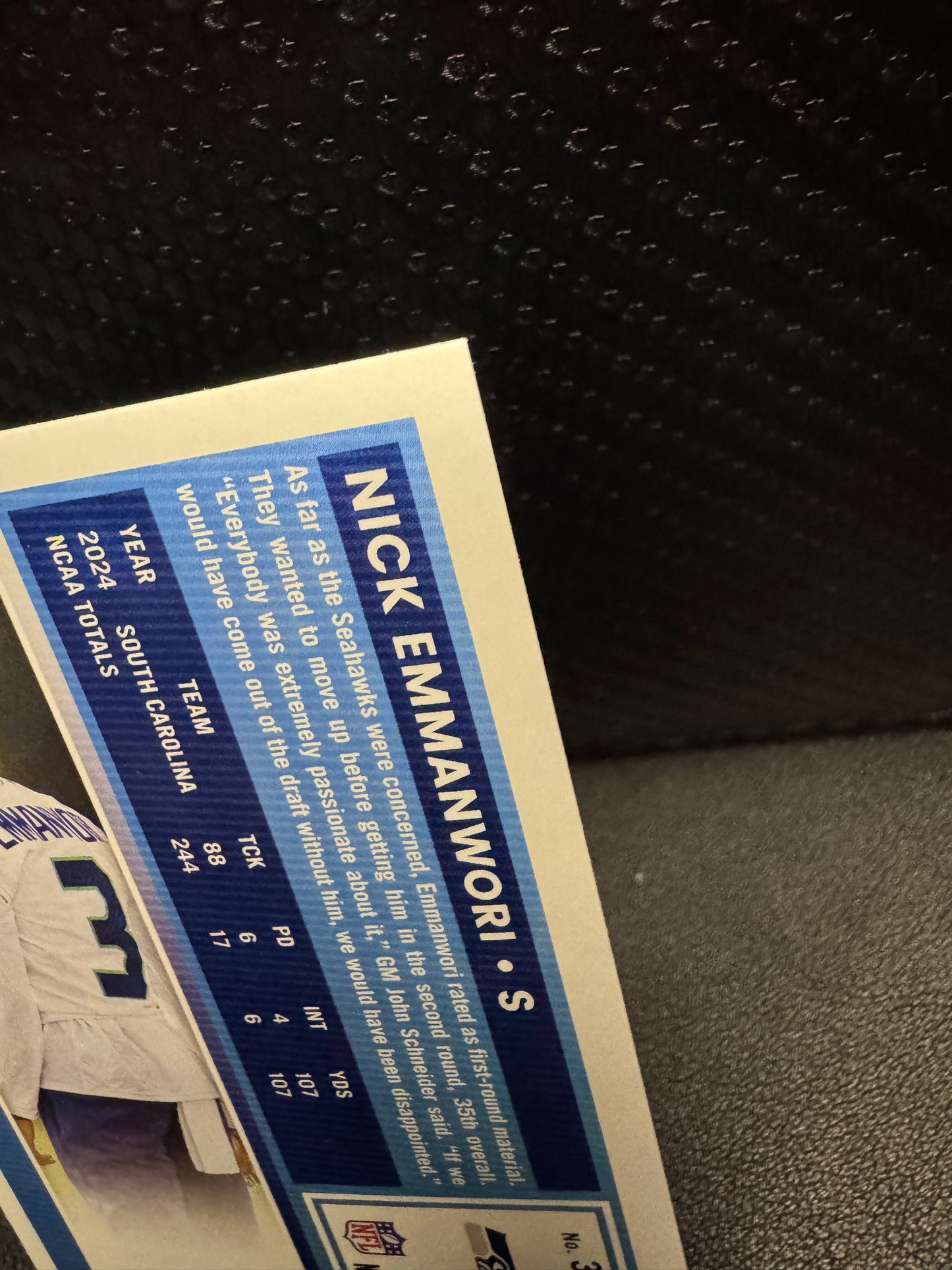 2025 Donruss Rated Rookie #348 Nick Emmanwori RC Seattle Seahawks