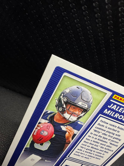 2025 Donruss The Rookies #12 Jalen Milroe Seattle Seahawks