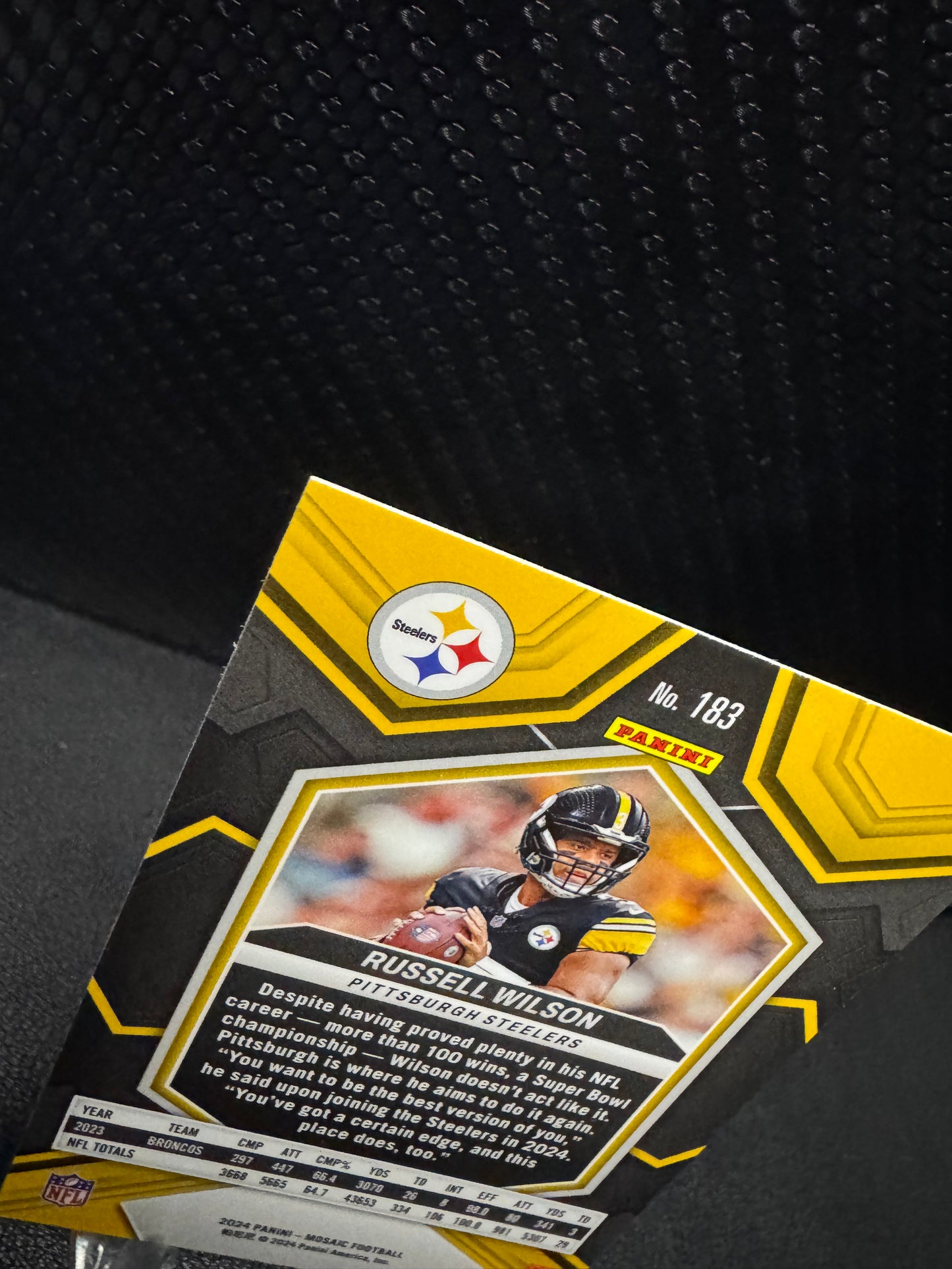2024 Panini Mosaic #183 Russell Wilson Pittsburgh Steelers