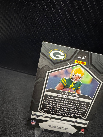 2024 Panini Mosaic #81 Jayden Reed Green Bay Packers