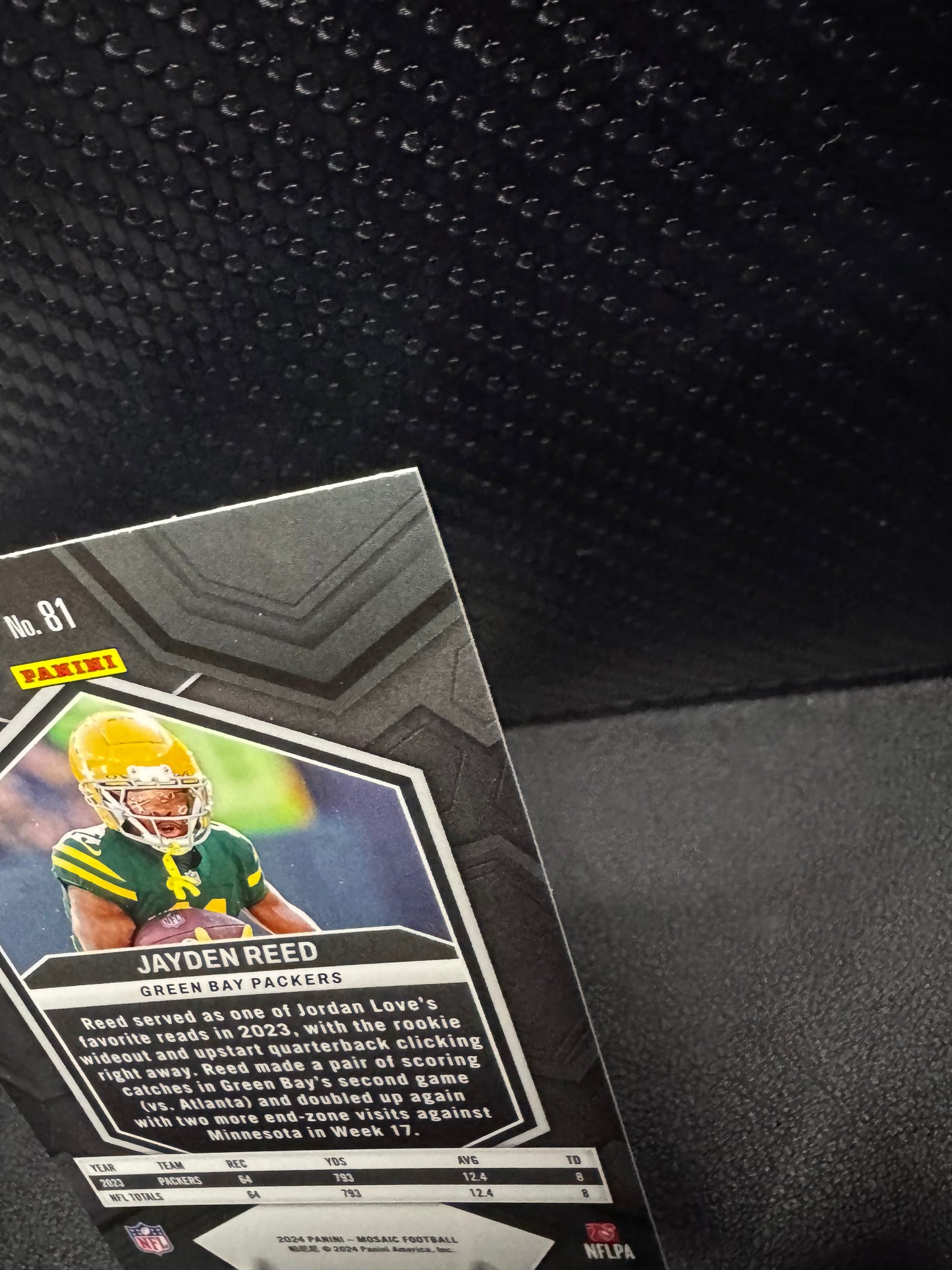 2024 Panini Mosaic #81 Jayden Reed Green Bay Packers