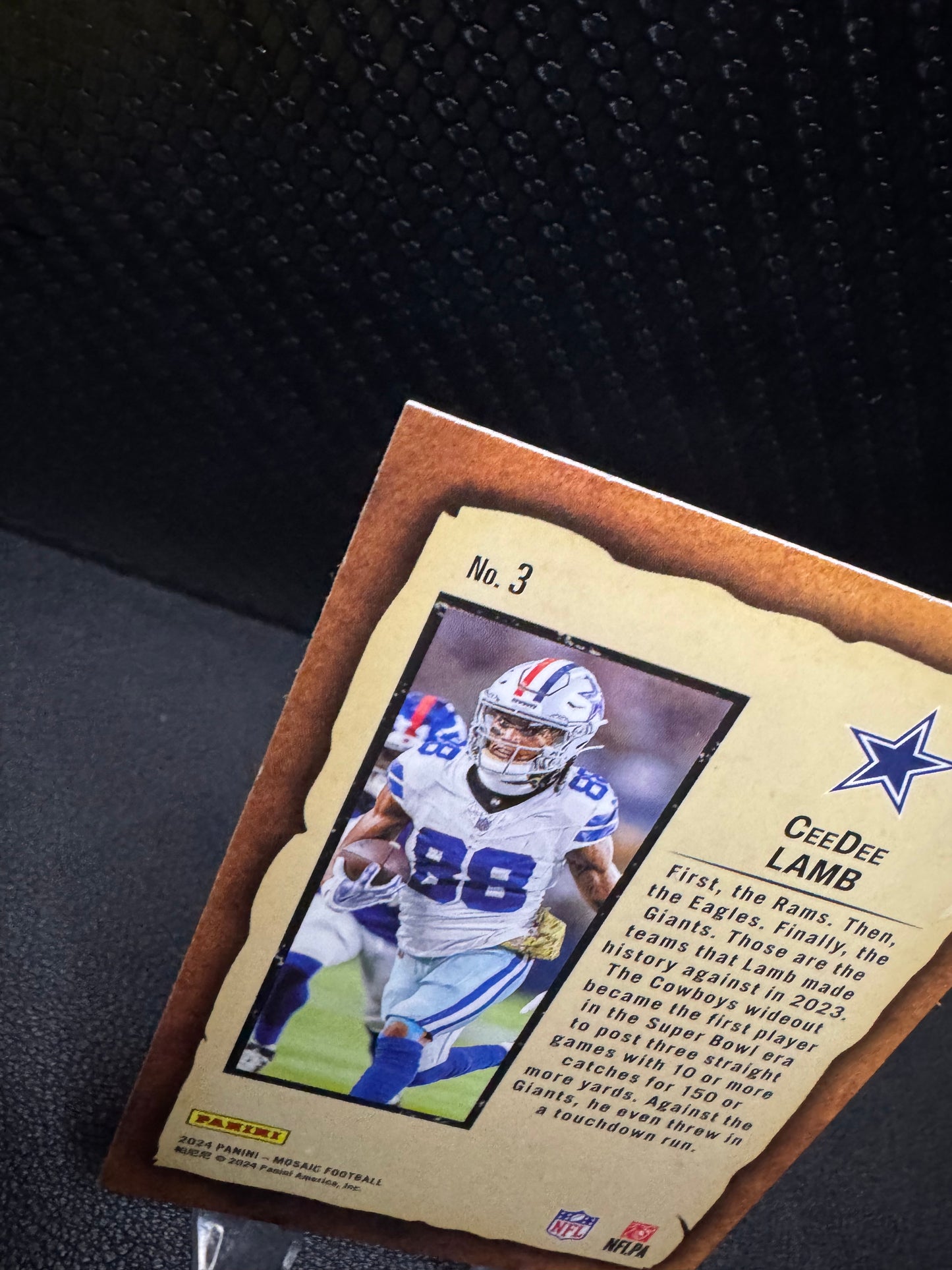 2024 Panini Mosaic Notoriety #3 CeeDee Lamb Dallas Cowboys