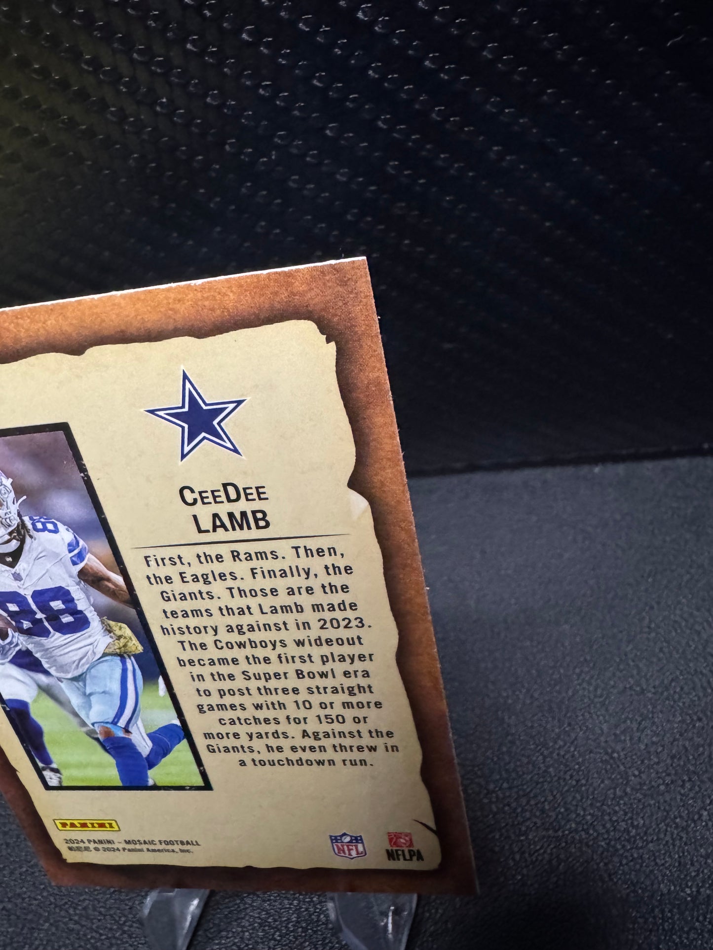 2024 Panini Mosaic Notoriety #3 CeeDee Lamb Dallas Cowboys