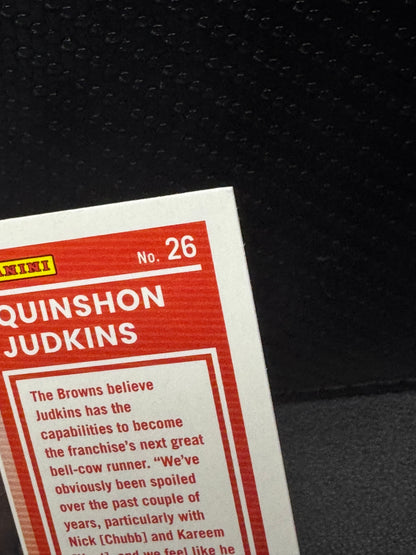 2025 Donruss The Rookies #26 Quinshon Judkins RC Cleveland Brown