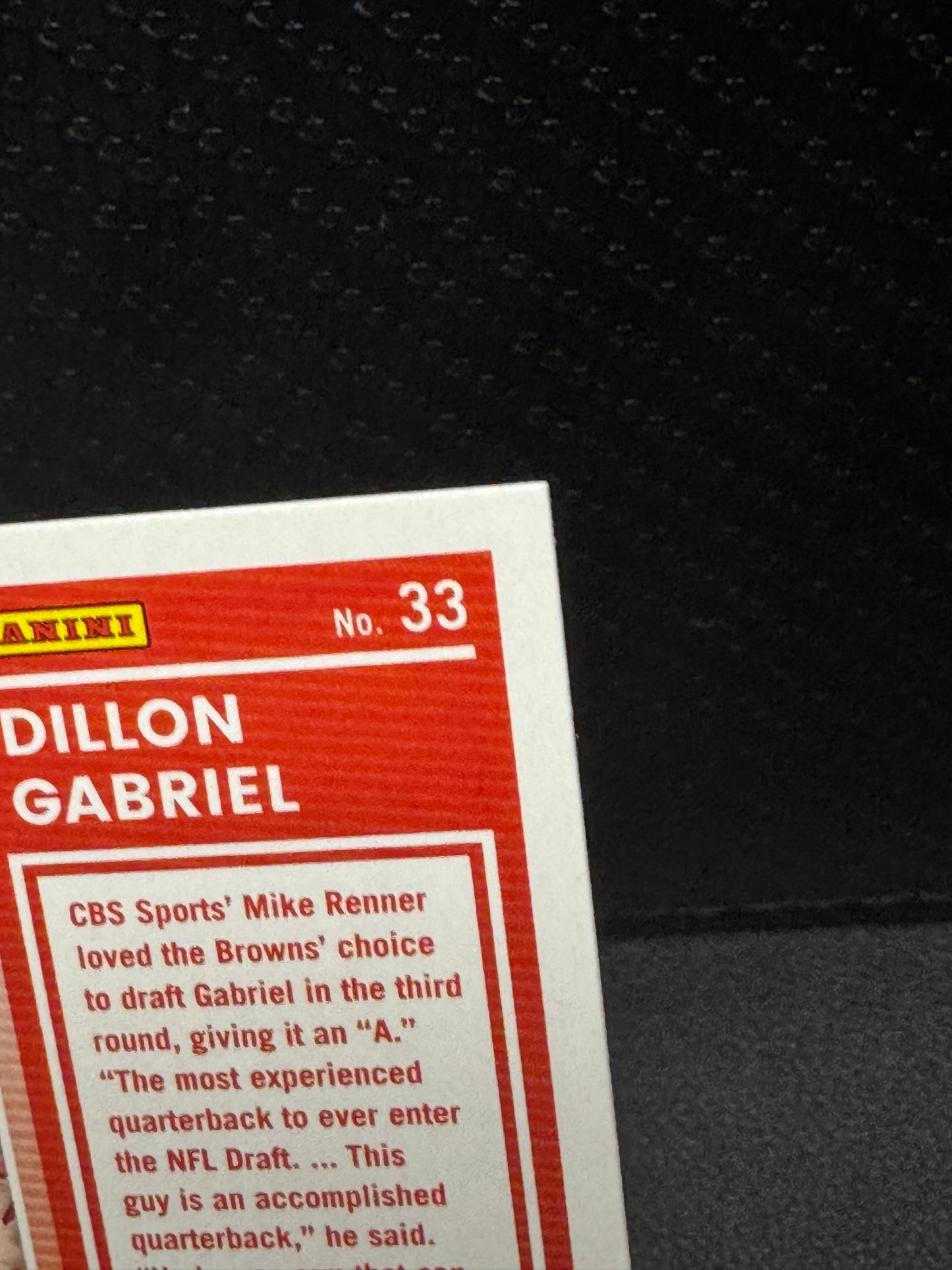 2025 Donruss The Rookies #33 Dillon Gabriel RC Cleveland Browns