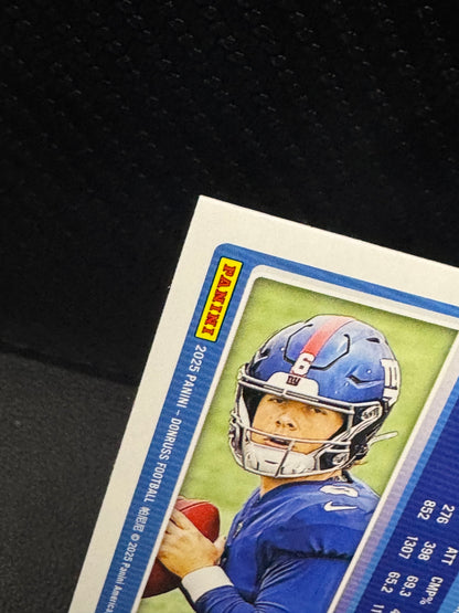 2025 Donruss Rated Rookie #400 Jaxson Dart RC New York Giants