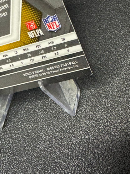 2025 Panini Mosaic Green Prizm #144 Jaylen Warren Pittsburgh Steelers