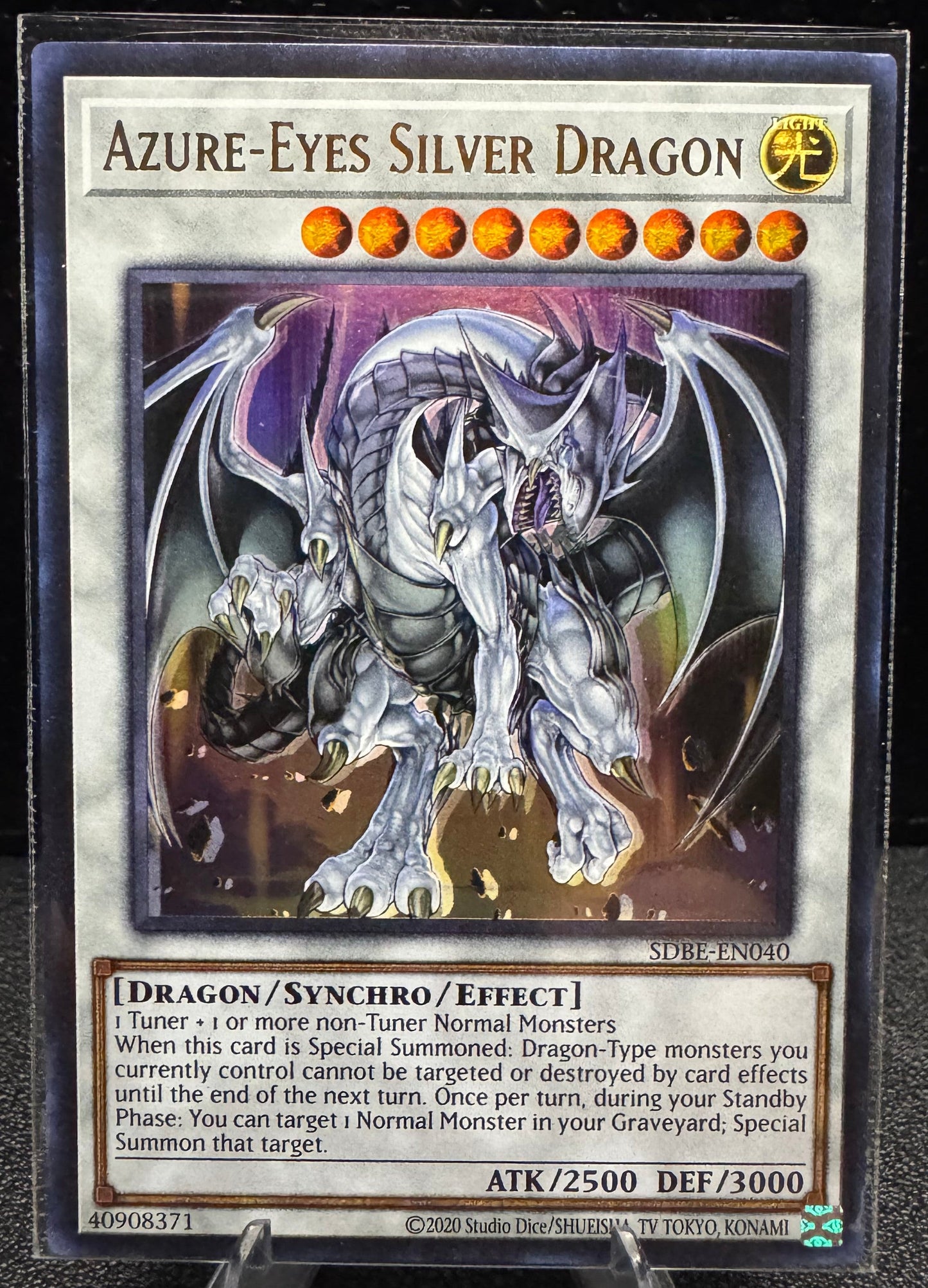 Azure - Eyes Silver Dragon SDBE - EN040 YuGiOh Structure Deck: Saga of Blue - Eyes White Dragon Ultra Rare - 787 Hobby House