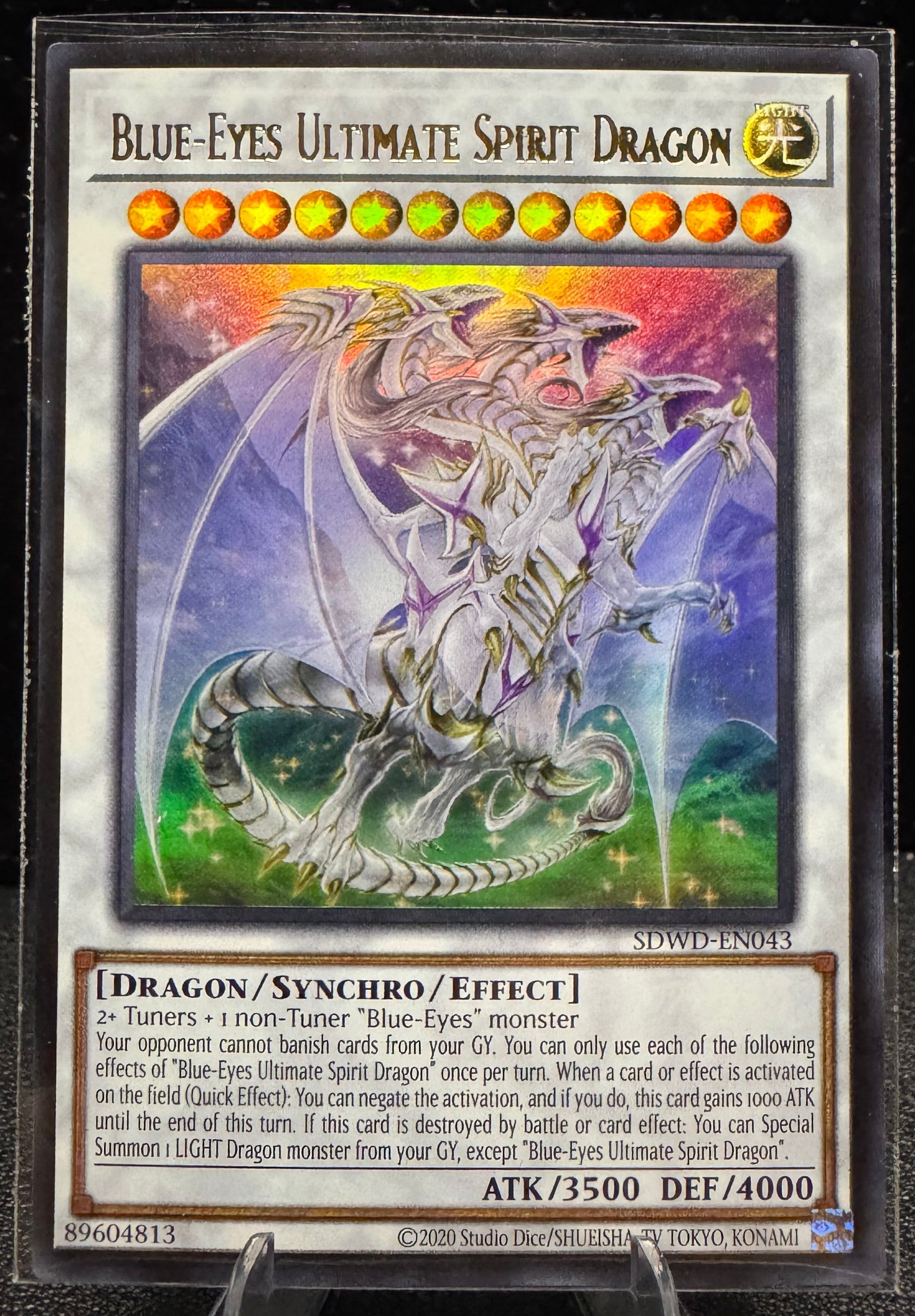Blue - Eyes Ultimate Spirit Dragon SDWD - EN043 YuGiOh Structure Deck: Blue Eyes White Destiny Ultra Rare - 787 Hobby House