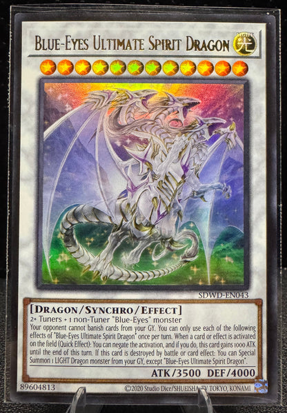 Blue - Eyes Ultimate Spirit Dragon SDWD - EN043 YuGiOh Structure Deck: Blue Eyes White Destiny Ultra Rare - 787 Hobby House