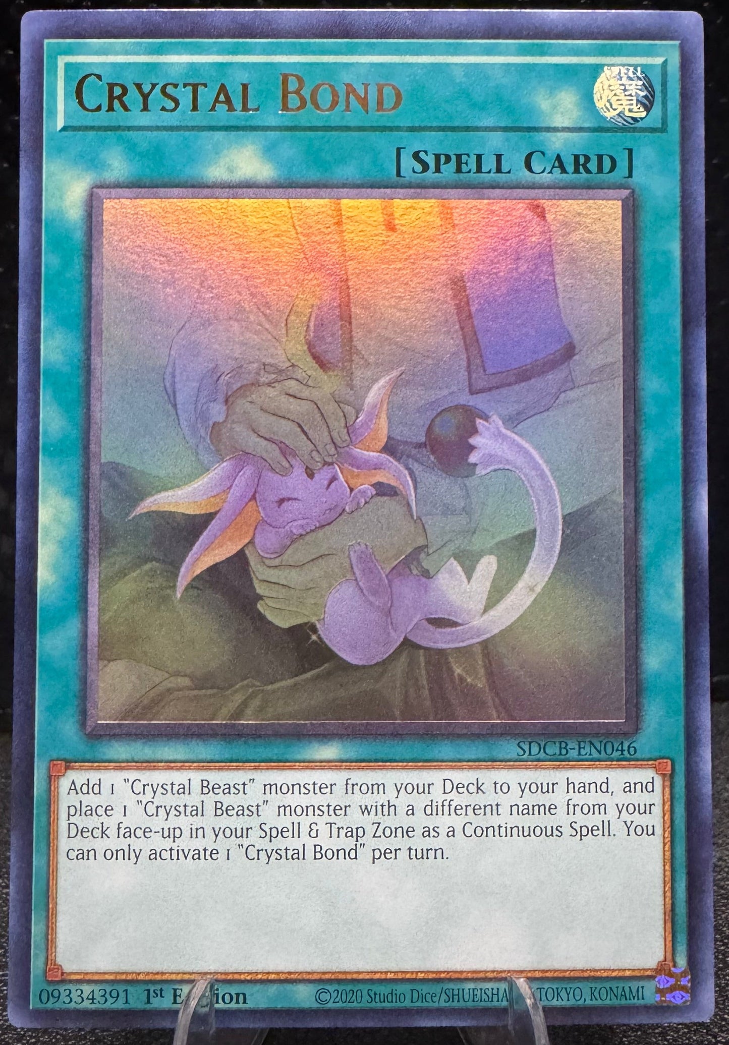 Crystal Bond 1st Edition Ultra Rare SDCB - EN046 YuGiOh Structure Deck: Legend of the Crystal Beasts - 787 Hobby House