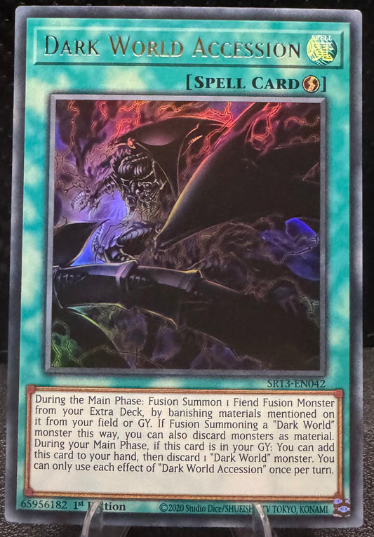 Dark World Accession 1st Edition Ultra Rare SR13 - EN042 YuGiOh Structure Deck: Dark World - 787 Hobby House