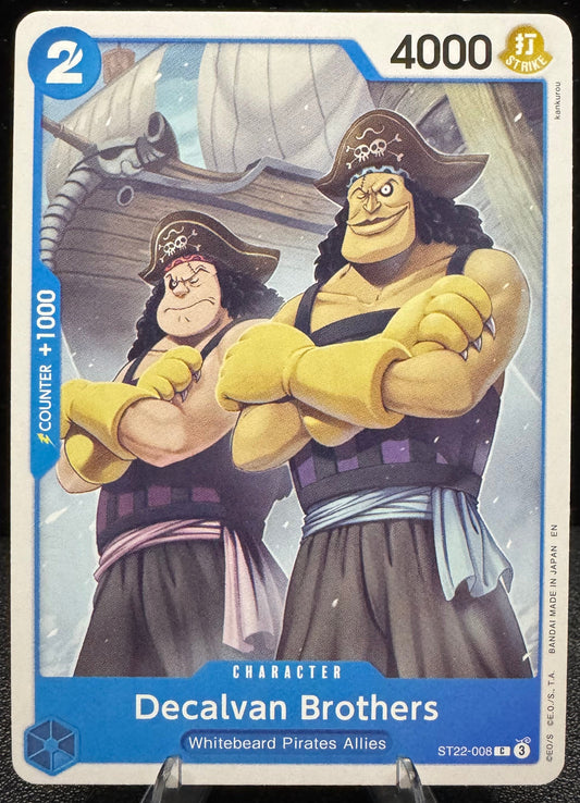 Decalvan Brothers Common ST22 - 008 One Piece Starter Deck 22: Ace & Newgate - 787 Hobby House
